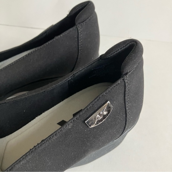 Anne Klein Sport | Wakefield Flex Black Square Toe Flats 10 - Picture 4 of 8